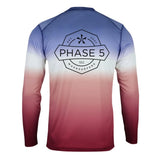 Phase 5 Banner SPF Long Sleeve in Navy/Red