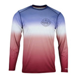 Phase 5 Banner SPF Long Sleeve in Navy/Red