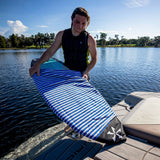 Phase 5 Wakesurf Board Sock in White/Blue